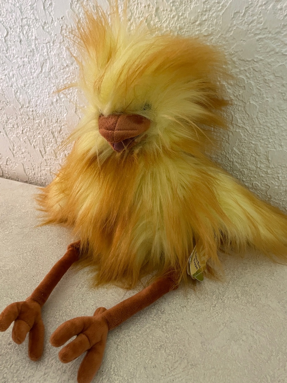 Folkmanis® Set of 2 Hand Puppets - Yeti Monster and Funny Bird - Picture 6 of 8
